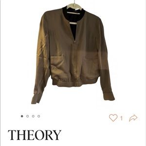 Theory silk bomber jacket